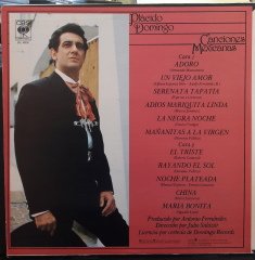 PLACIDO DOMINGO - CANCIONES MEXICANAS (1982) - PLAK 2.EL