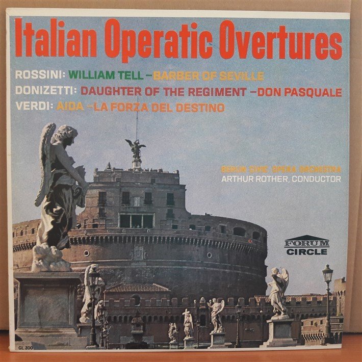 ITALIAN OPERATIC OVERTURES - ROSSINI, DONIZETTI, VERDI - LP 2.EL PLAK