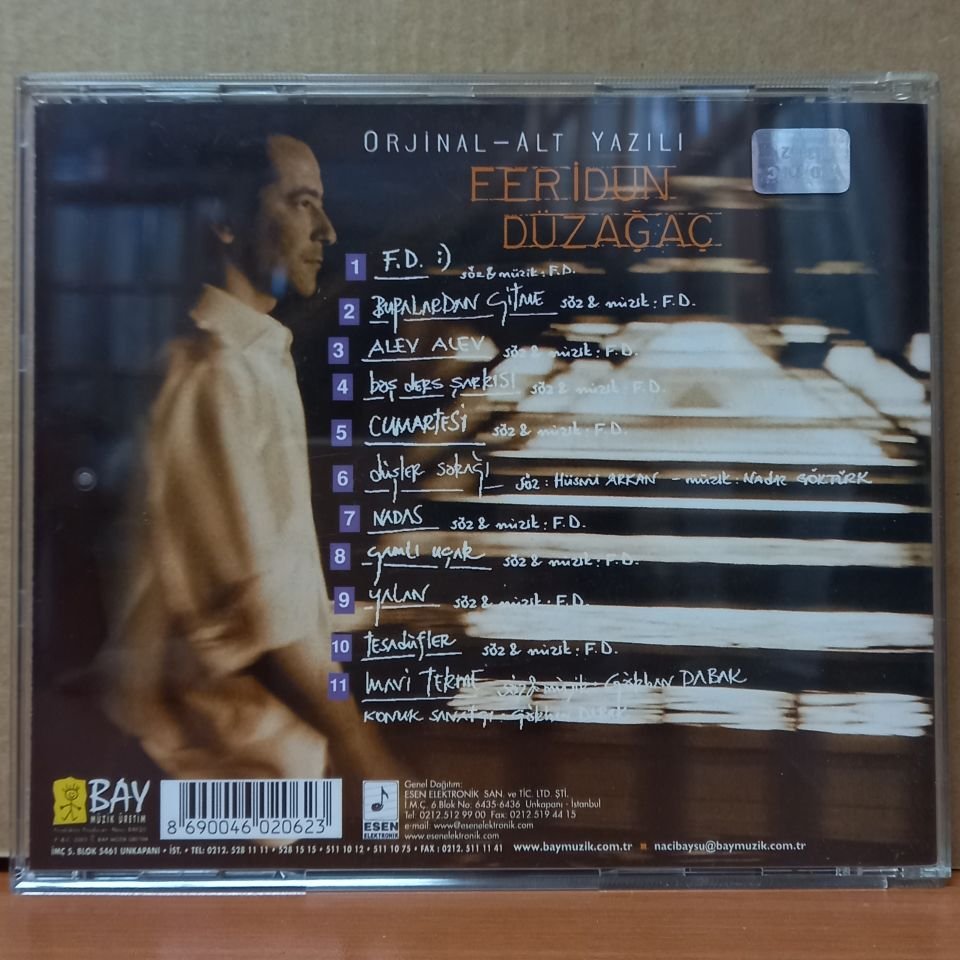 FERİDUN DÜZAĞAÇ - ORJİNAL / ALT YAZILI (2003) - CD 2.EL
