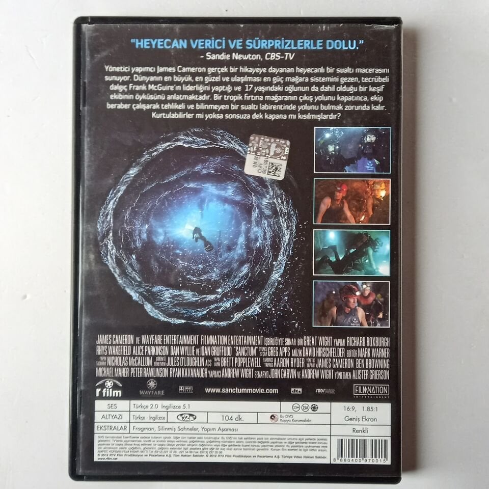 SANCTUM - JAMES CAMERON -  DVD 2.EL