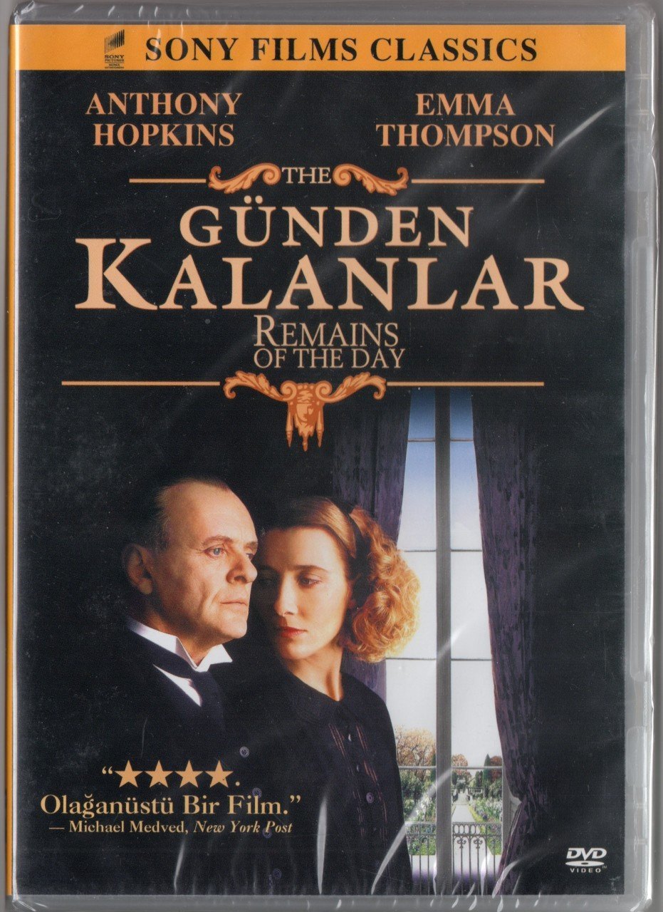 GÜNDEN KALANLAR - THE REMAINS OF THE DAY - ANTHONY HOPKINS - EMMA THOMPSON - JAMES IVORY - DVD SIFIR