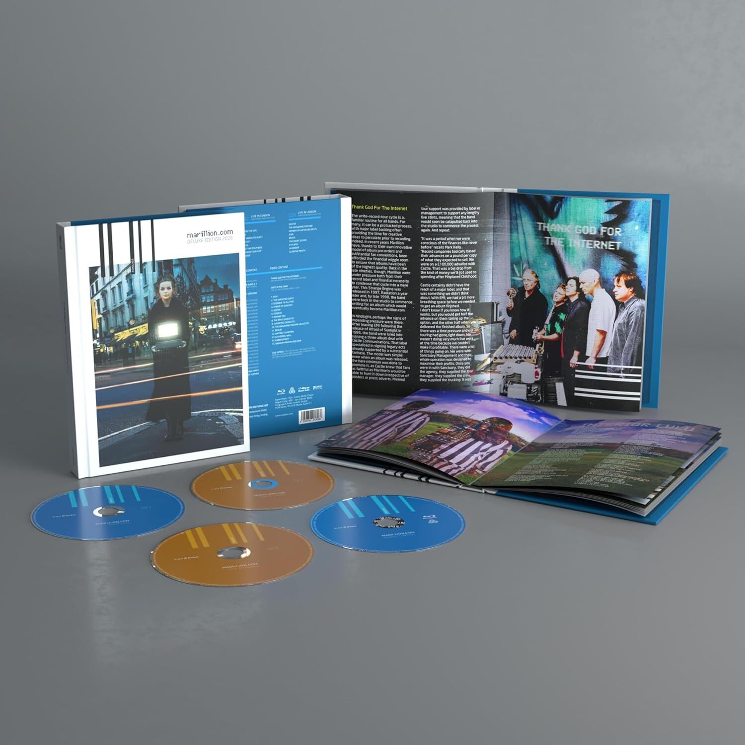 MARILLION - MARILLION.COM (1999) - 3xCD 1xBLU RAY 2026 DIGIBOOK EDITION / ORİJİNAL AMBALAJINDA SIF1R ÜRÜN