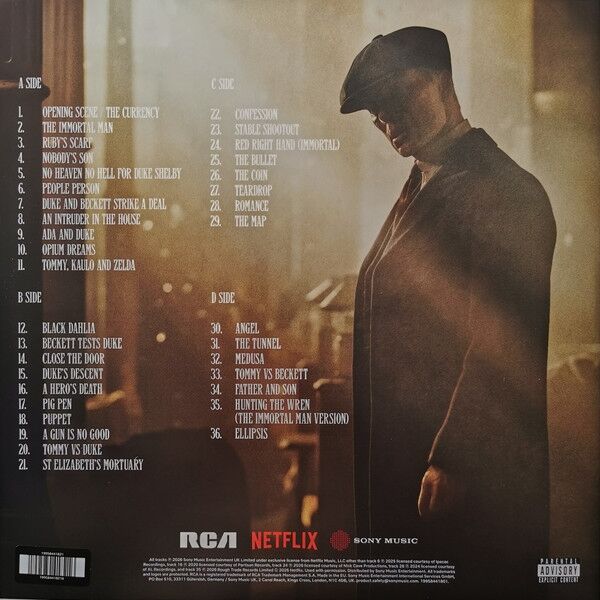 PEAKY BLINDERS / THE IMMORTAL MAN - SOUNDTRACK FROM THE NETFLIX FILM (2026) - 2xLP SMOKEY MARBLED COLOURED EDITION SIFIR PLAK