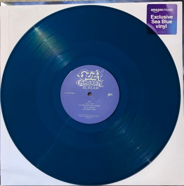 OZZY OSBOURNE – SCREAM (2010) - 2LP 2025 REISSUE EXCLUSIVE SEA BLUE VINYL SIFIR PLAK