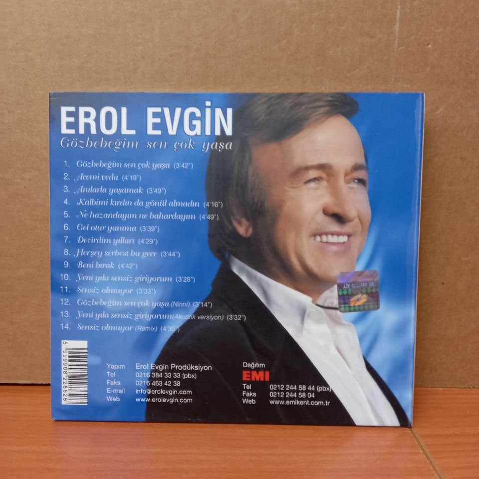 EROL EVGİN - GÖZBEBEĞİM SEN ÇOK YAŞA (2011) - CD İSME İMZALI 2.EL