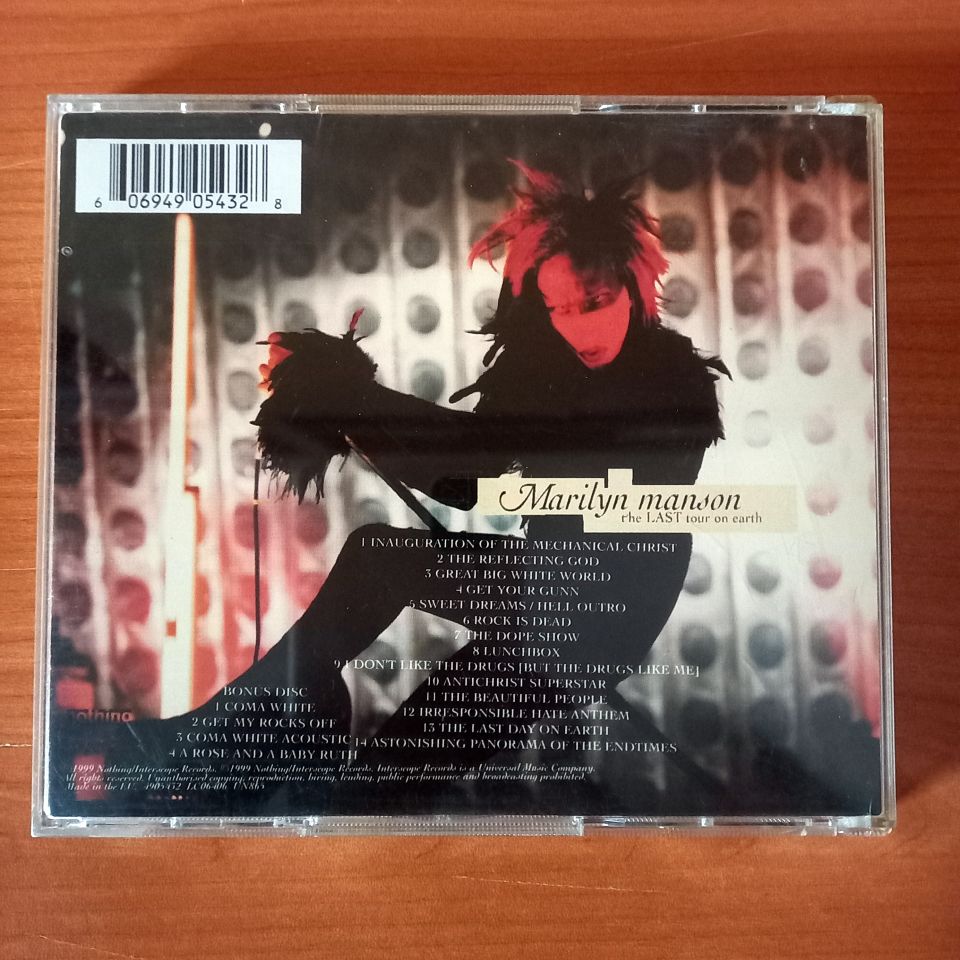 MARILYN MANSON – THE LAST TOUR ON EARTH  (1999) - 2CD LIMITED EDITION 2.EL