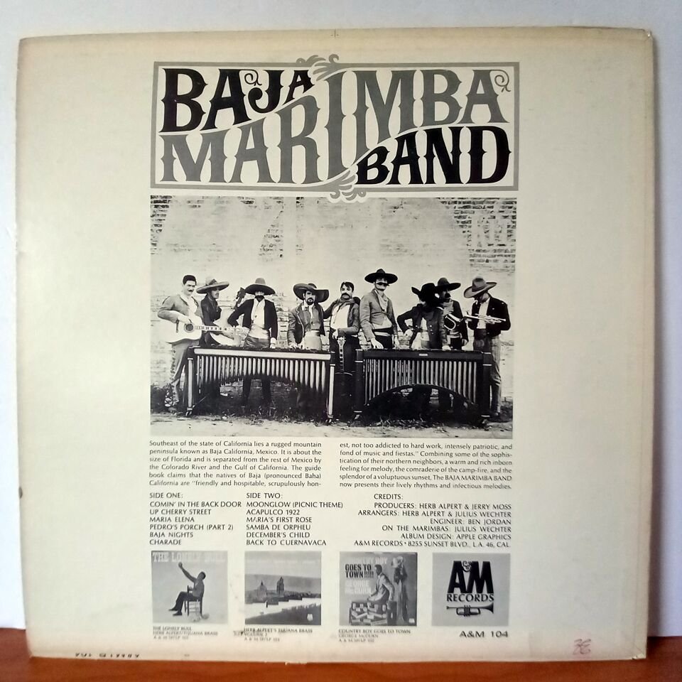 BAJA MARIMBA BAND – BAJA MARIMBA BAND (1964) - LP 2.EL PLAK