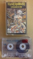 IRON MAIDEN SOMEHERE IN TIME TRANSPARENT CASSETTE MADE IN TURKEY RED BANDEROLE ''USED''