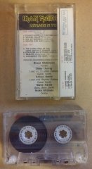 IRON MAIDEN SOMEHERE IN TIME TRANSPARENT CASSETTE MADE IN TURKEY RED BANDEROLE ''USED''