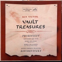 PROKOFIEV: LIEUTENANT KIJE, ROMEO AND JULIET, BOSTON SYMPHONY, KOUSSEVITZKY - PLAK 2.EL