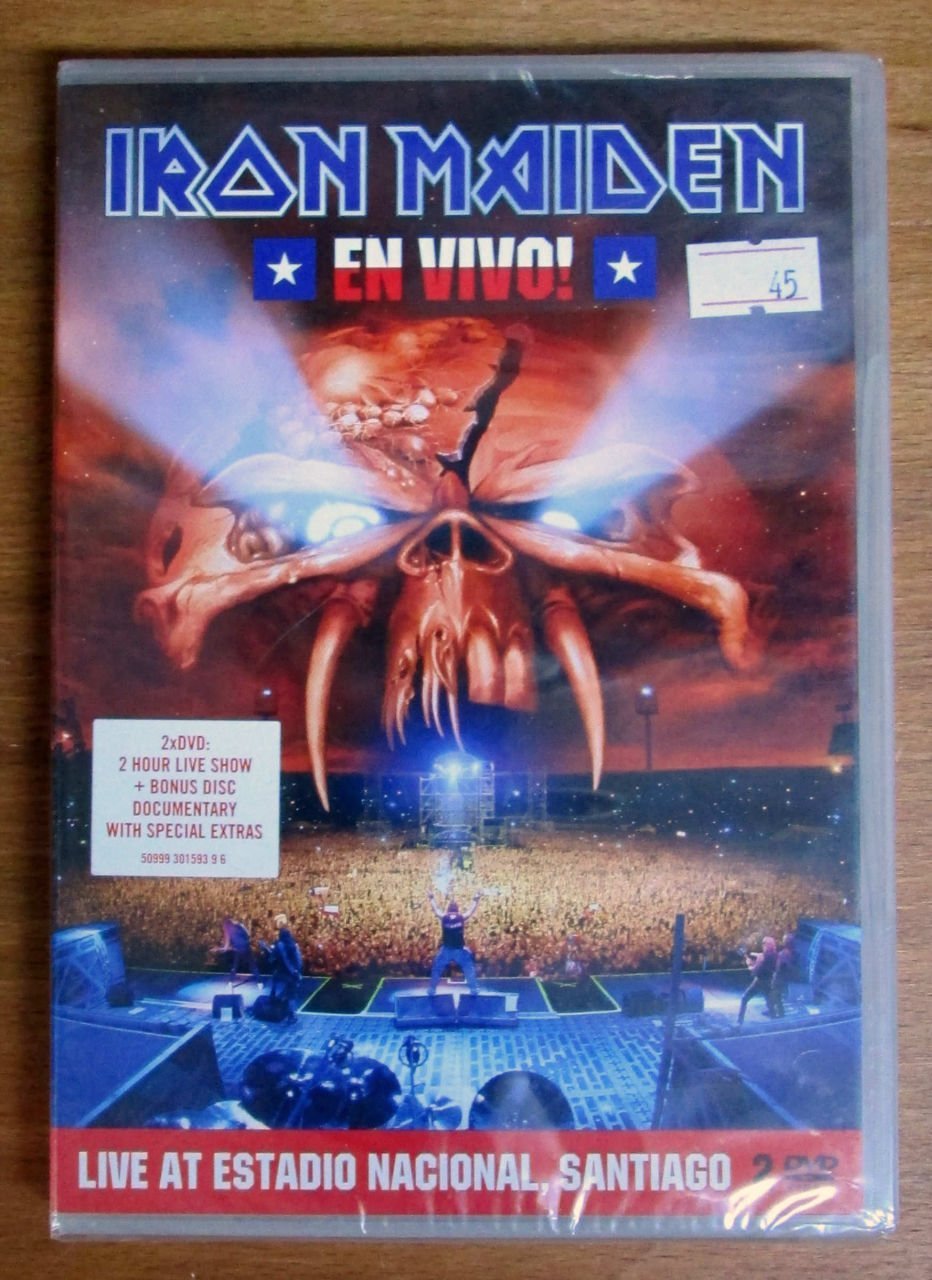 IRON MAIDEN - EN VIVO LIVE AT ESTADIO NACIONAL,SANTIAGO - 2DVD SIFIR