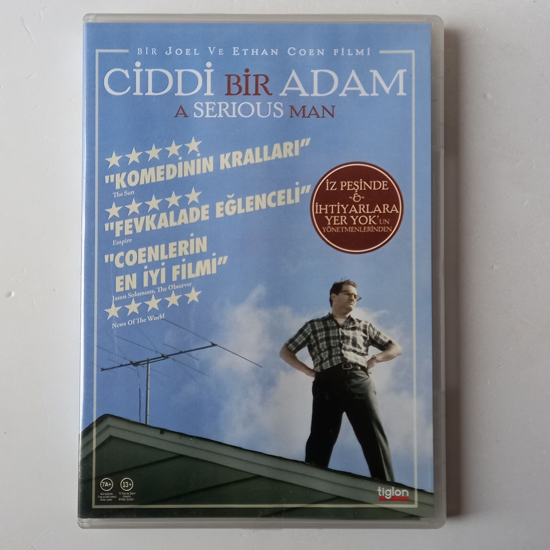 CİDDİ BİR ADAM - A SERIOUS MAN - JOEL COHEN & ETHAN COHEN - DVD 2.EL