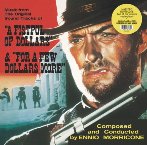 A FISTFUL OF DOLLARS - SOUNDTRACK MUSIC BY ENNIO MORRICONE (1967) - LP 180GR 2021 BLOOD COLOURED EDITION SIFIR PLAK