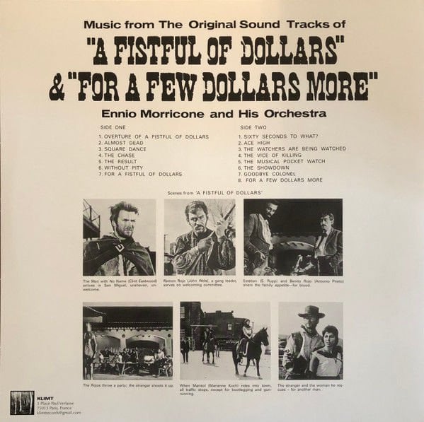 A FISTFUL OF DOLLARS - SOUNDTRACK MUSIC BY ENNIO MORRICONE (1967) - LP 180GR 2021 BLOOD COLOURED EDITION SIFIR PLAK