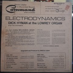 ELECTRODYNAMICS - DICK HYMAN (1963) - PLAK 2.EL
