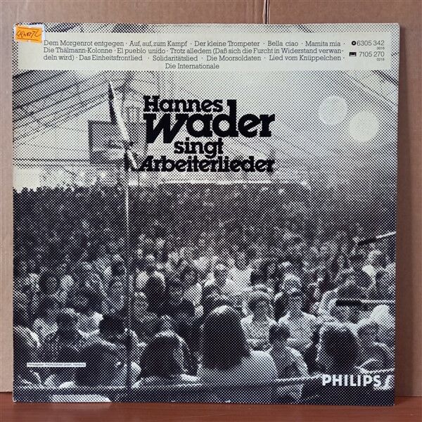 HANNES WADER – HANNES WADER SINGT ARBEITERLIEDER (1977) - LP 2.EL PLAK