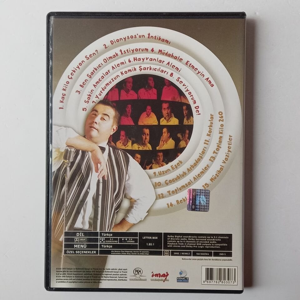 ATA DEMİRER - TEK KİŞİLİK DEV KADRO - DVD 2.EL