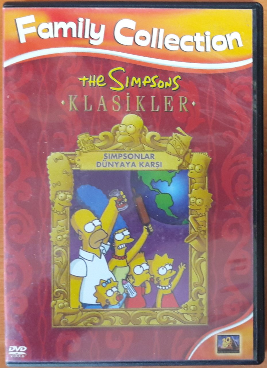 THE SIMPSONS - SIMPSONSLAR DÜNYAYA KARŞI - AGAINST THE WORLD - DVD 2.EL
