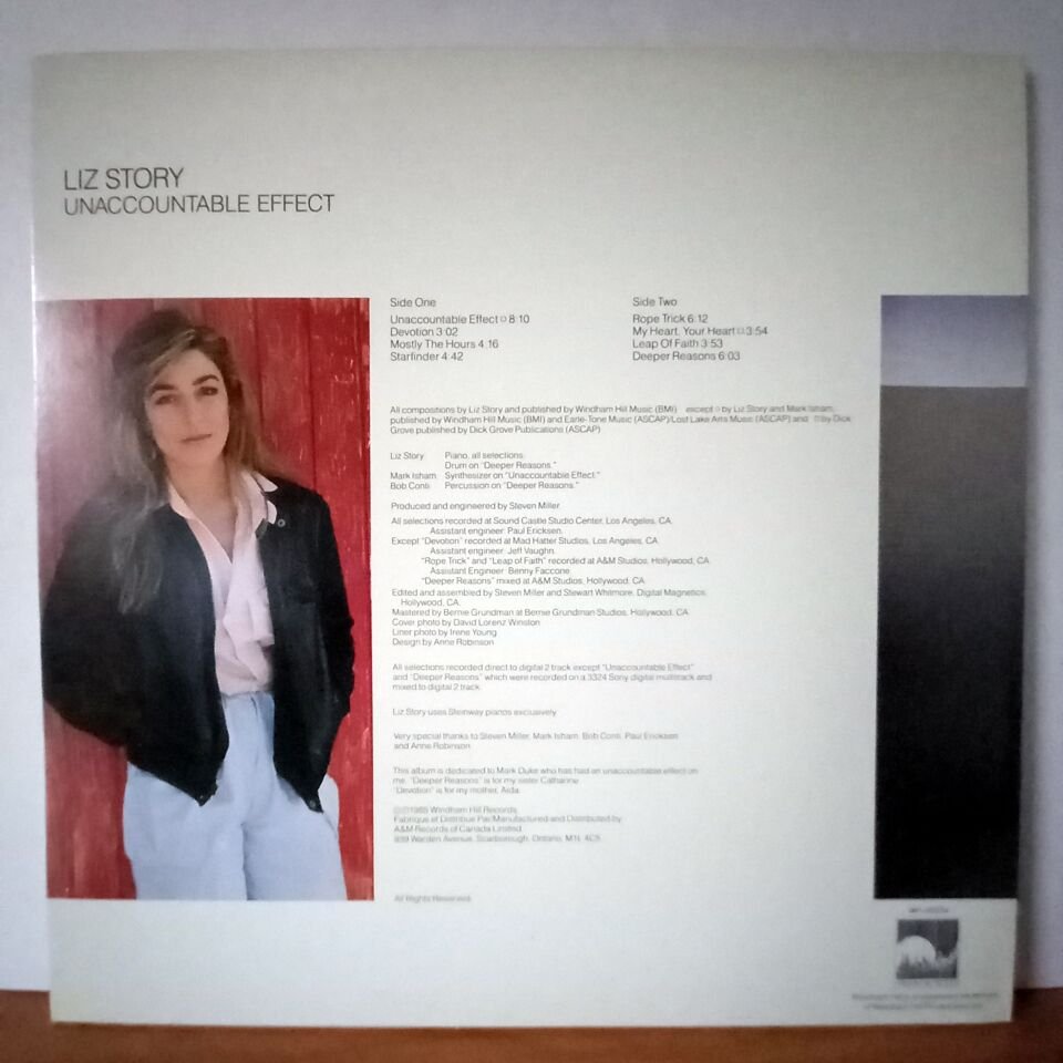 LIZ STORY – UNACCOUNTABLE EFFECT (1985) - LP 2.EL PLAK