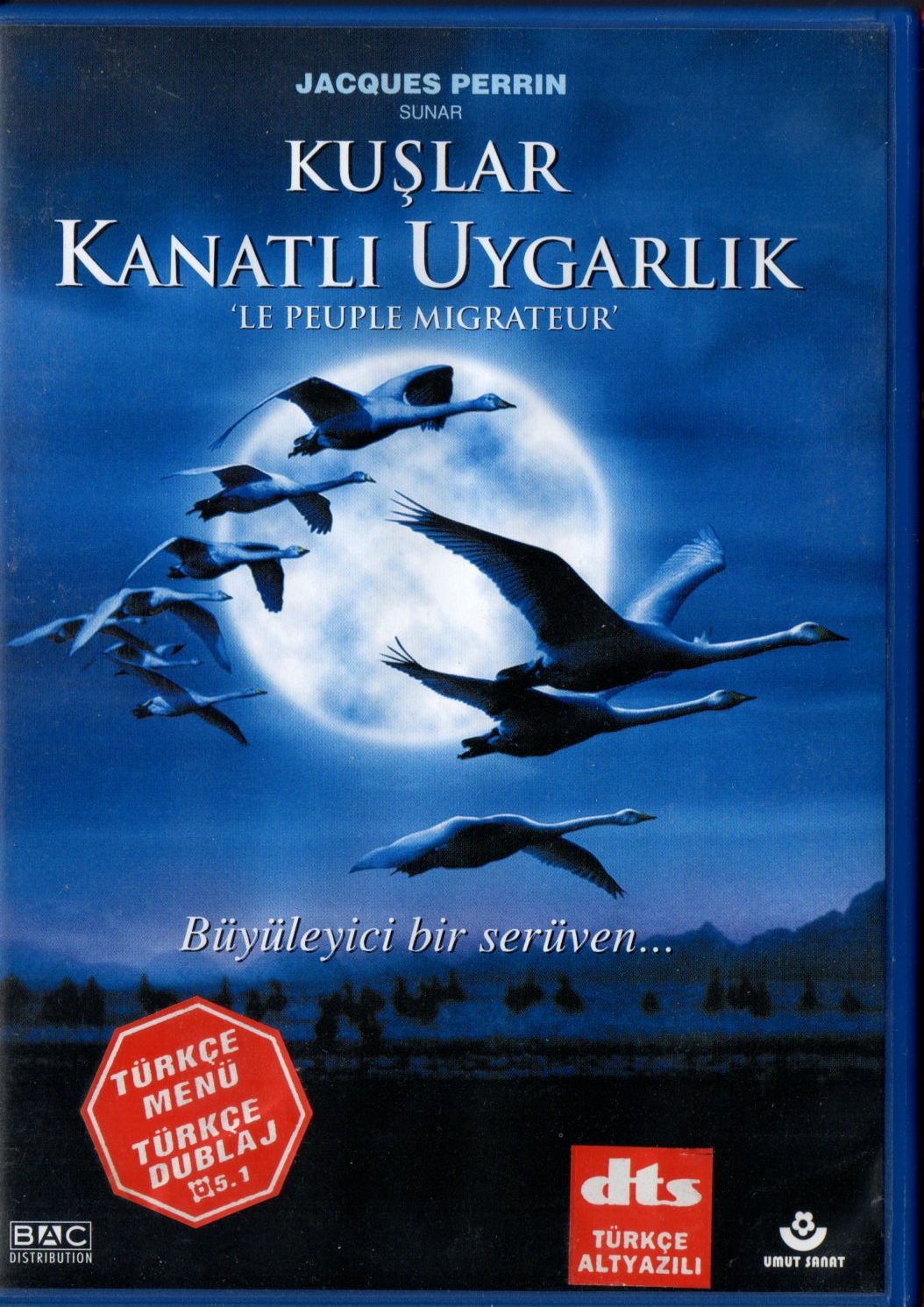 KUŞLAR KANATLI UYGARLIK - LE PEUPLE MIGRATEUR - JACQUES PERRIN - BELGESEL DVD 2.EL