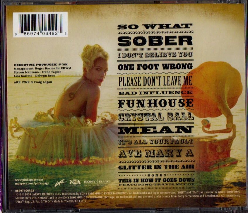 PINK (P!NK) - FUNHOUSE (2008) - CD 2.EL