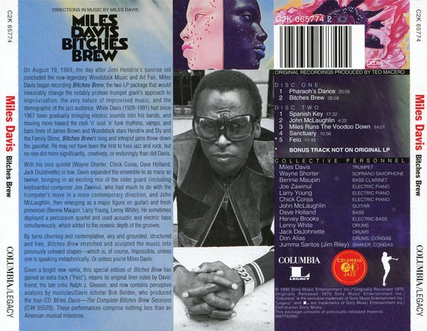 MILES DAVIS – BITCHES BREW (1970) - 2CD REMASTERED 1999 REISSUE JEWEL CASE AMBALAJINDA SIFIR