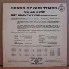 1920 SONGS OF OUR TIMES FOR DANCING...FOR LISTENING - LP 2.EL PLAK
