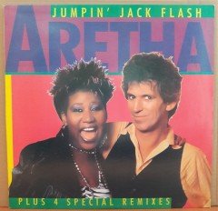 ARETHA FRANKLIN - JUMPIN' JACK FLASH (1986) - 12'' MAXI SINGLE PLAK 2.EL