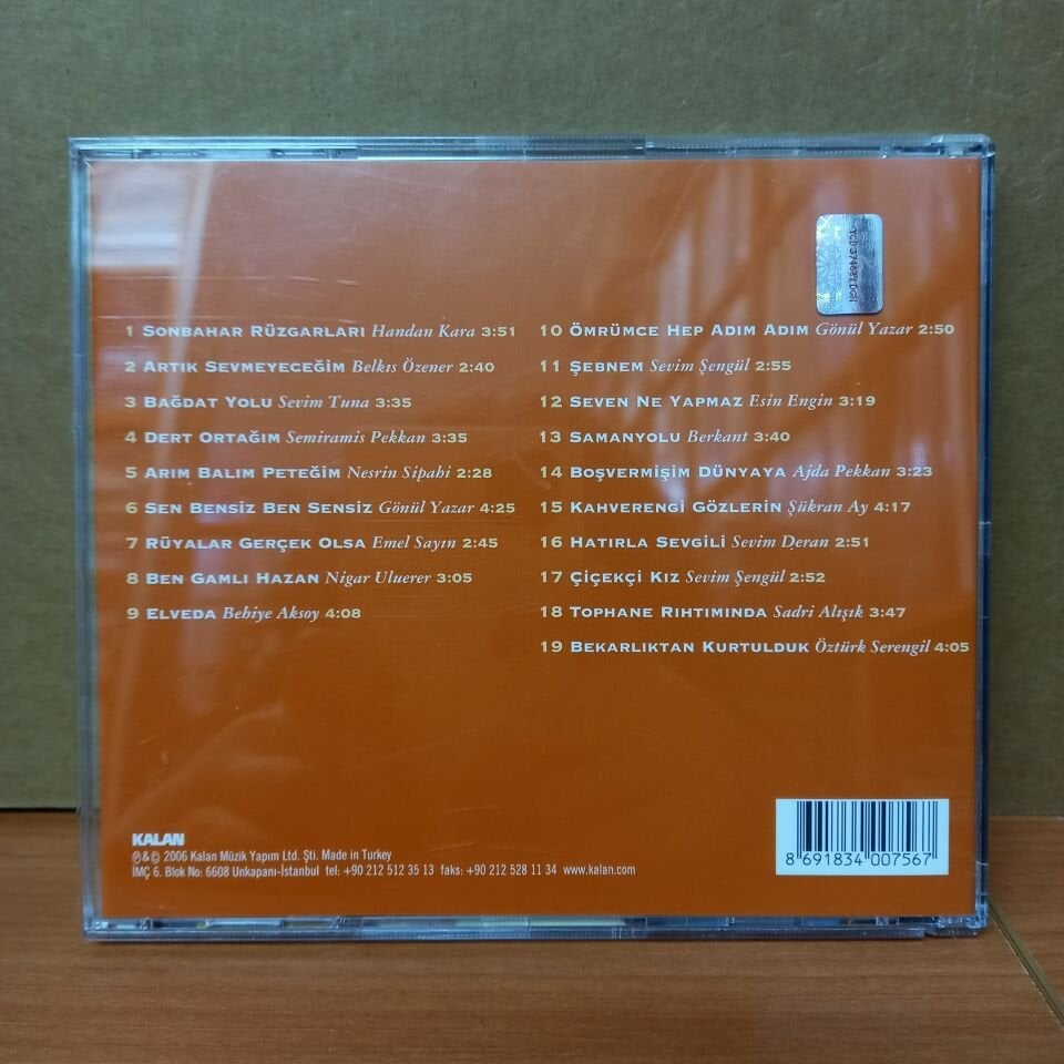 YEŞİLÇAM ŞARKILARI 2 - ARTIK SEVMEYECEĞİM / BEHİYE AKSOY, ŞÜKRAN AY, ESİN ENGİN, BELKIS ÖZENER, EMEL SAYIN, AJDA PEKKAN, SEMİRAMİS PEKKAN (2006) - CD 2.EL