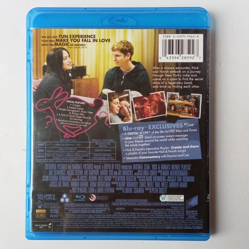 NICK&NORAH\'S INFINITE PLAYLIST - BLU-RAY 2.EL