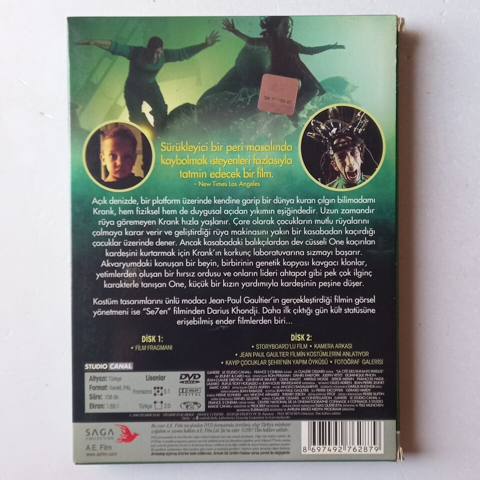 KAYIP ÇOCUKLAR ŞEHRİ / LA CITE DES ENFANTS PERDUS - JEAN PIERRE JEUNET, MARC CARO - DVD 2.EL