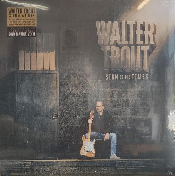 WALTER TROUT – SIGN OF THE TIMES (2025) - LP LIMITED EDITION PURPLE HAZE GOLD MARBLED VINYL SIFIR PLAK
