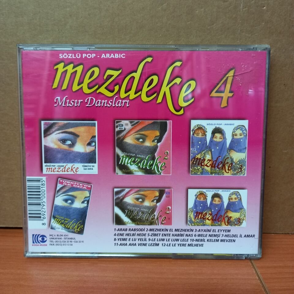 MEZDEKE 4 / MISIR DANSLARI, SÖZLÜ POP, ARABIC - CD 2.EL