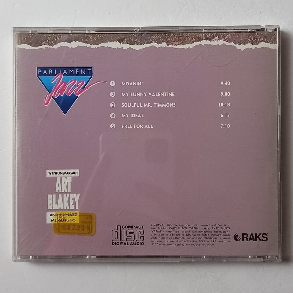 PARLIAMENT JAZZ - WYNTON MARSALIS, ART BLAKEY AND THE JAZZ MESSENGERS  - CD 2.EL