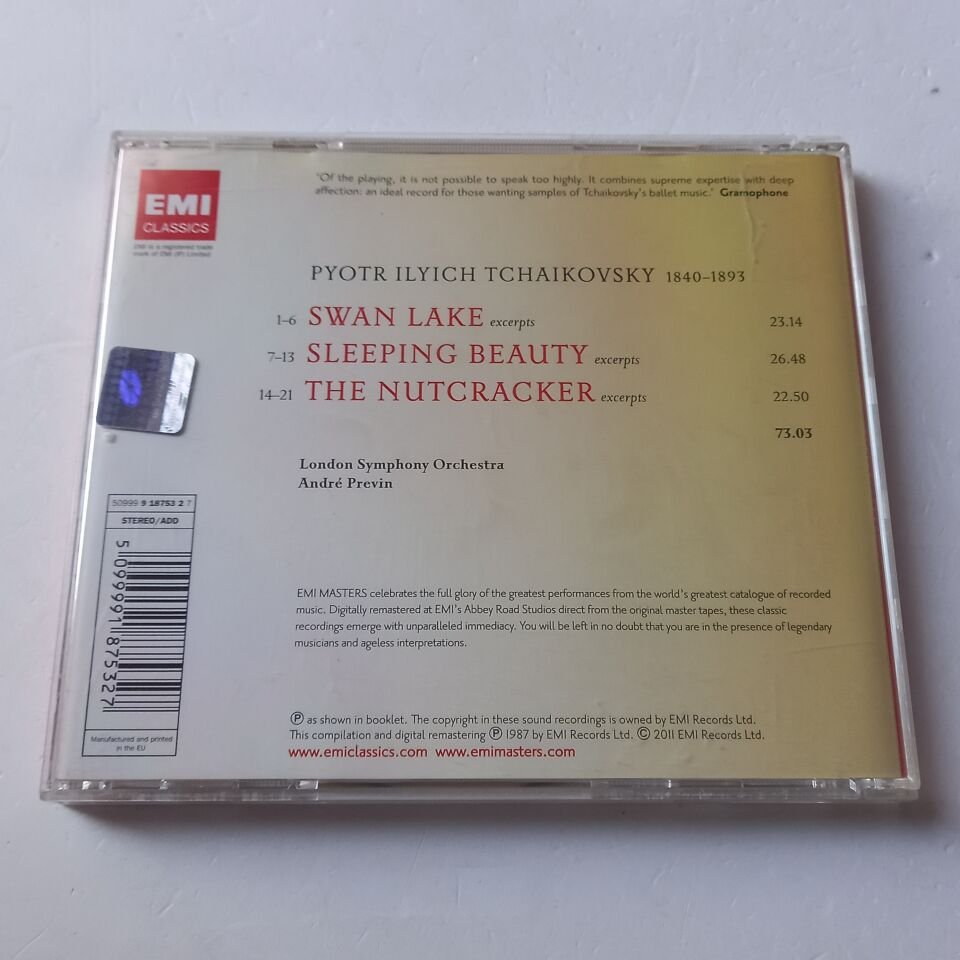 TCHAIKOVSKY: BALLET HIGHLIGHTS - LONDON SYMPHONY ORCHESTRA, ANDRE PREVIN (1978) - CD REMASTERED 2011 REISSUE 2.EL