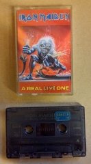 IRON MAIDEN A REAL LIVE ONE CASSETTE 1993 MADE IN TURKEY BLUE BANDEROLE ''USED''