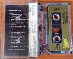 WHITESNAKE - COME AN' GET IT (1988) KENT CASSETTE MADE IN TURKEY ''USED'' PAPER LABEL