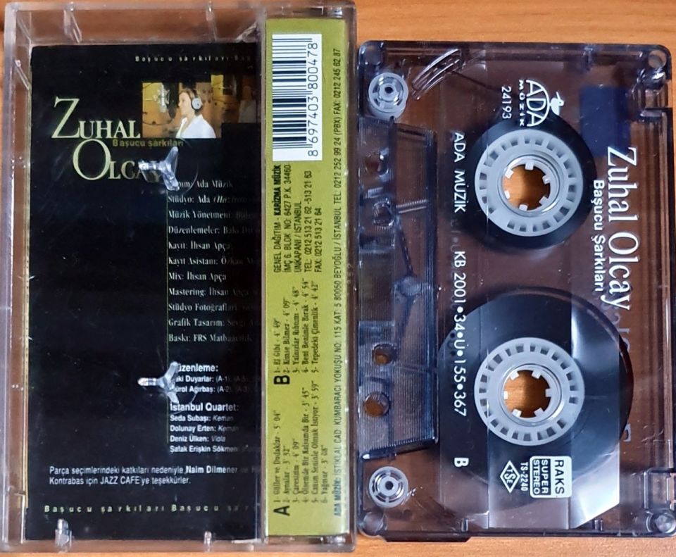 ZUHAL OLCAY - BAŞUCU ŞARKILARI (2001) - KASET ADA MÜZİK 2.EL