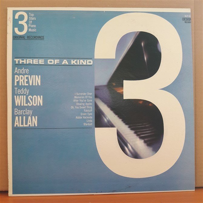 3 TOP STARS OF PIANO MUSIC: ANDRE PREVIN, TEDDY WILSON, BARCLAY ALLAN - LP 2.EL PLAK