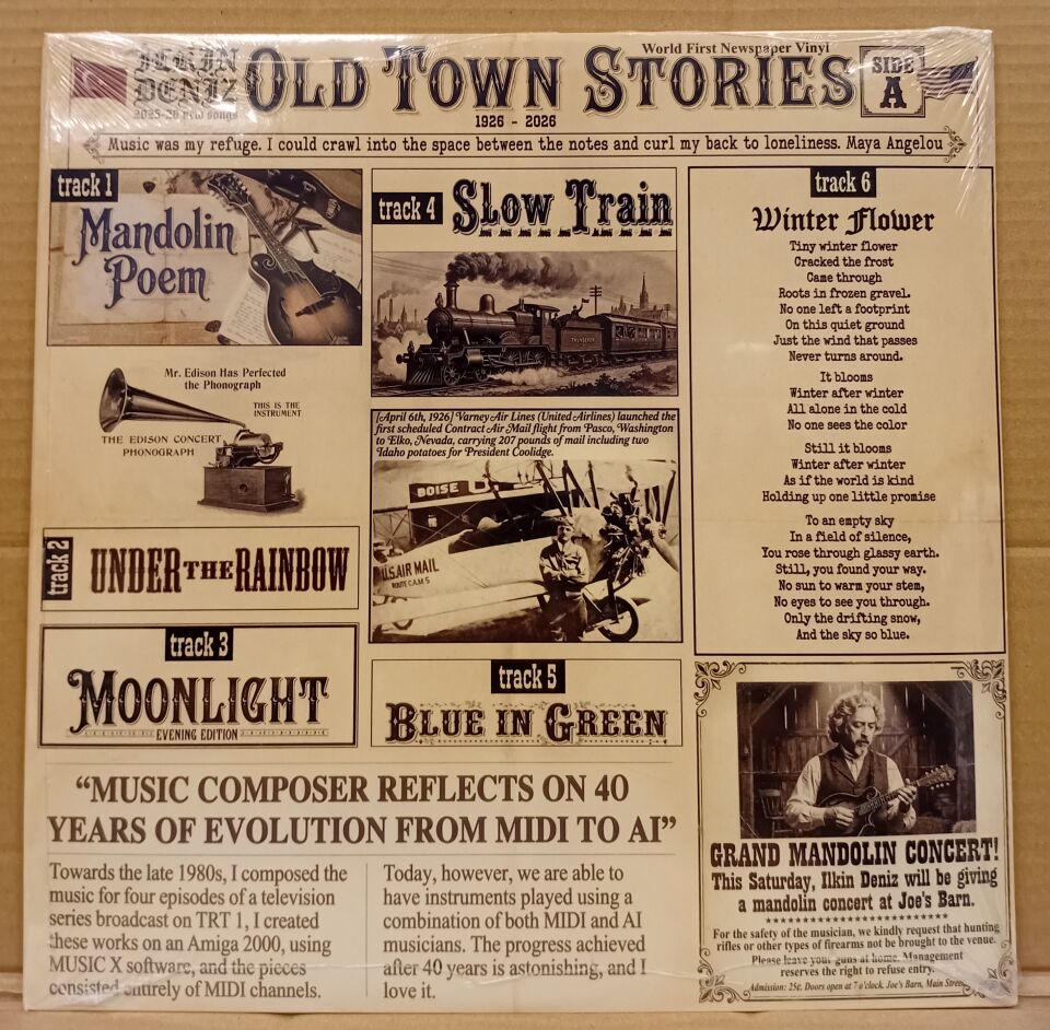 İLKİN DENİZ - OLD TOWN STORIES (2026) - LP SIFIR PLAK