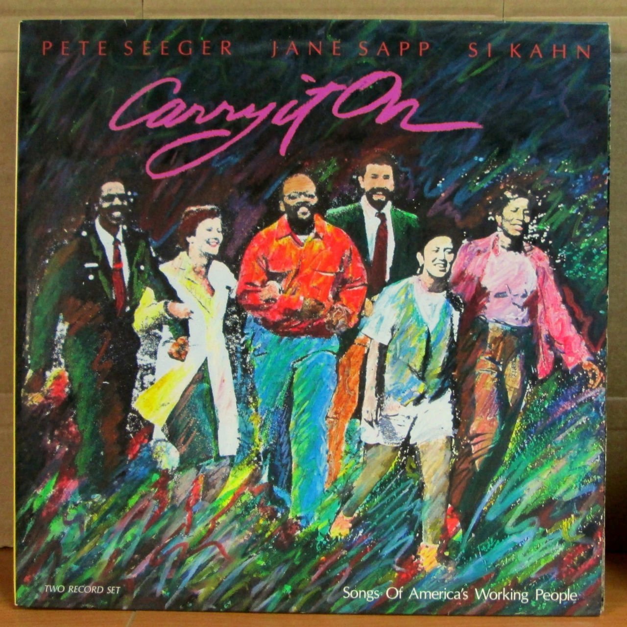 PETE SEEGER - CARRY IT ON LP 2.EL