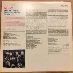 THE KLEZMER CONSERVATORY BAND - KLEZ! (1984) 2.EL PLAK