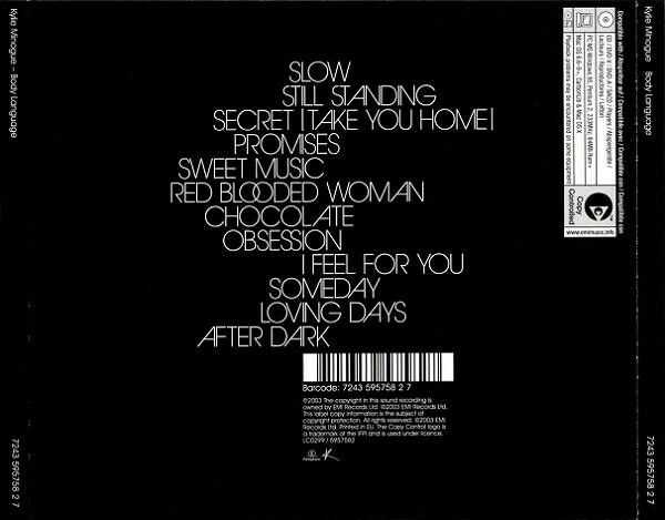 KYLIE MINOGUE - BODY LANGUAGE (2003) - CD AMBALAJINDA SIFIR