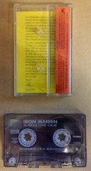 IRON MAIDEN A REAL LIVE ONE CASSETTE MADE IN TURKEY SILVER BANDEROLE ''USED''