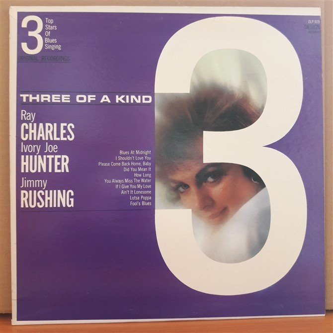 3 TOP STARS OF BLUES SINGING: RAY CHARLES, IVORY JOE HUNTER, JIMMY RUSHING - LP 2.EL PLAK