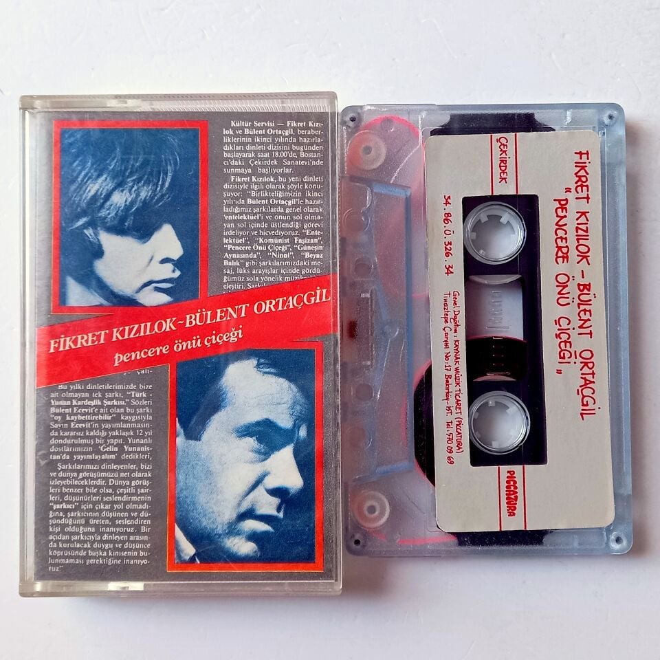 FİKRET KIZILOK, BÜLENT ORTAÇGİL – PENCERE ÖNÜ ÇİÇEĞİ (1986) - ÇEKİRDEK PICCATURA KASET 2.EL