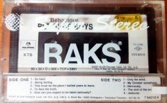 PET SHOP BOYS - BEHAVIOUR (1990) KENT CASSETTE MADE IN TURKEY ''NEW'' PAPER LABEL