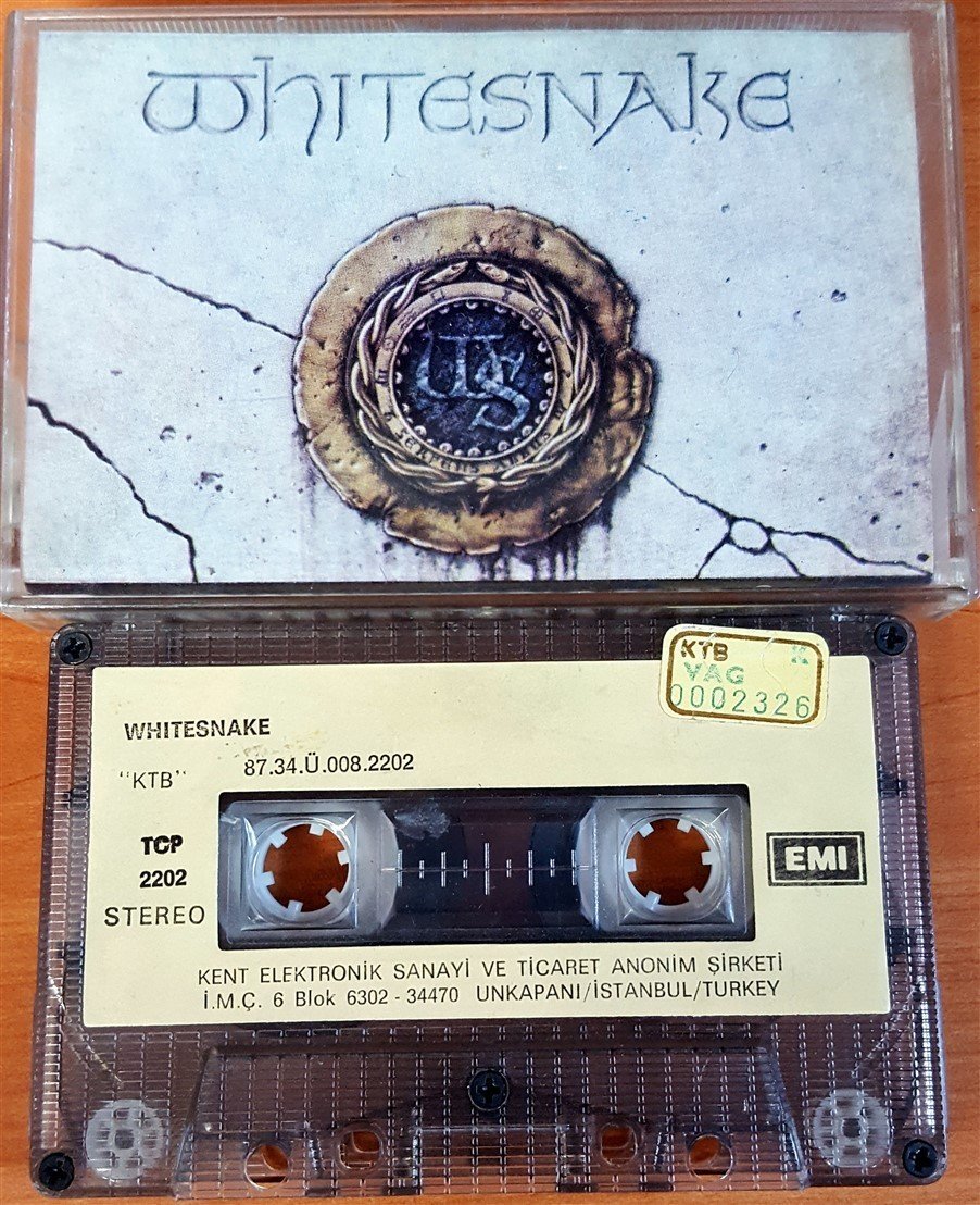 WHITESNAKE - WHITESNAKE (1987) KENT CASSETTE MADE IN TURKEY ''USED'' PAPER LABEL