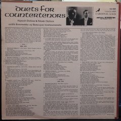 DUETS FOR COUNTERTENORS - ALFRED DELLER & MARK DELLER (1967) - PLAK 2.EL