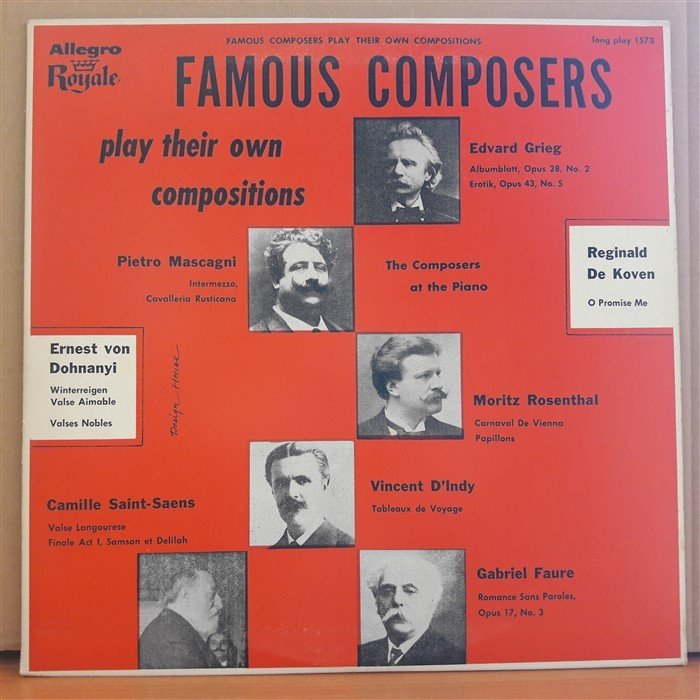 FAMOUS COMPOSERS PLAY THEIR OWN COMPOSITIONS (1954) - LP 2.EL PLAK